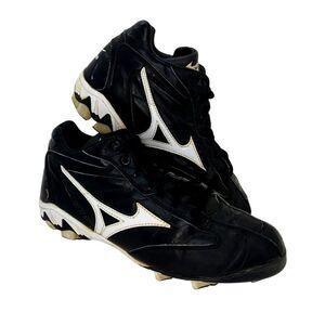 Mizuno Franchise 6 Men's Black & White Baseball Cleats - sz. 7 1/2